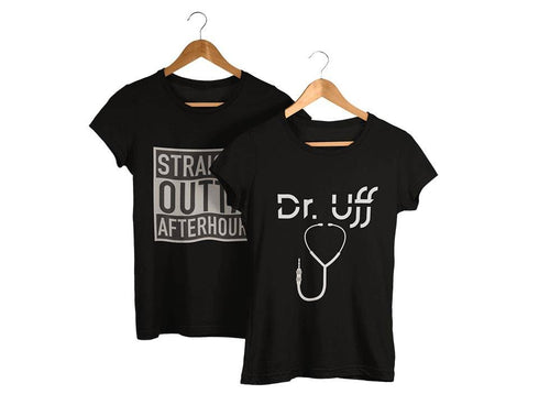 Straight Outta Afterhour und Dr. Uff Druff T-Shirt